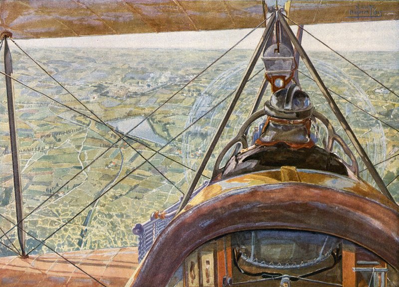 Ypres de um avião alemão de German School