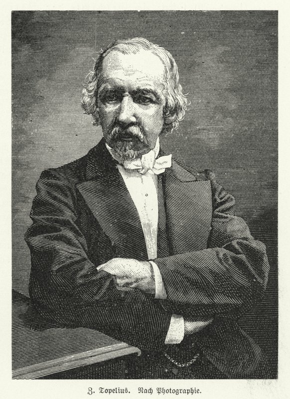 Zachris Topelius, romancista, poeta, jornalista e historiador finlandês de língua sueca (litho) de German School
