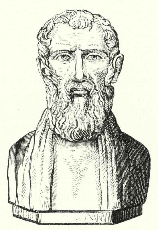 Zeno do Citium, filósofo grego antigo (gravura) de German School