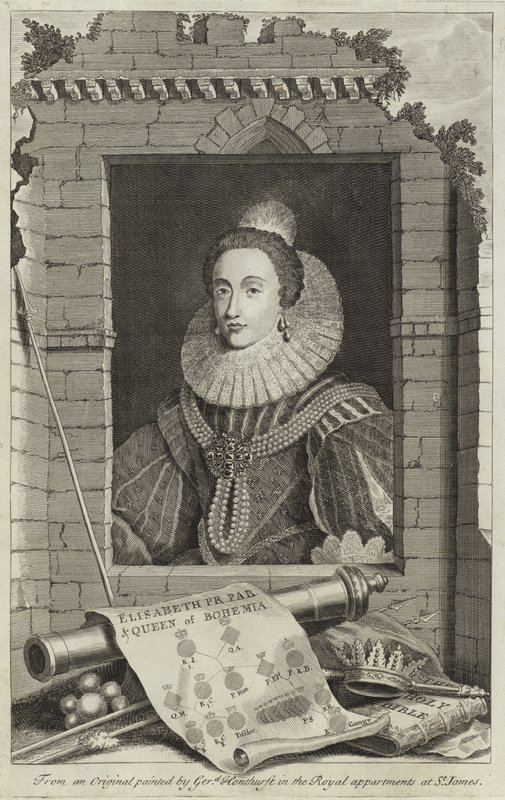 Retrato de Elizabeth Stuart, Rainha da Boêmia de Gerrit van Honthorst