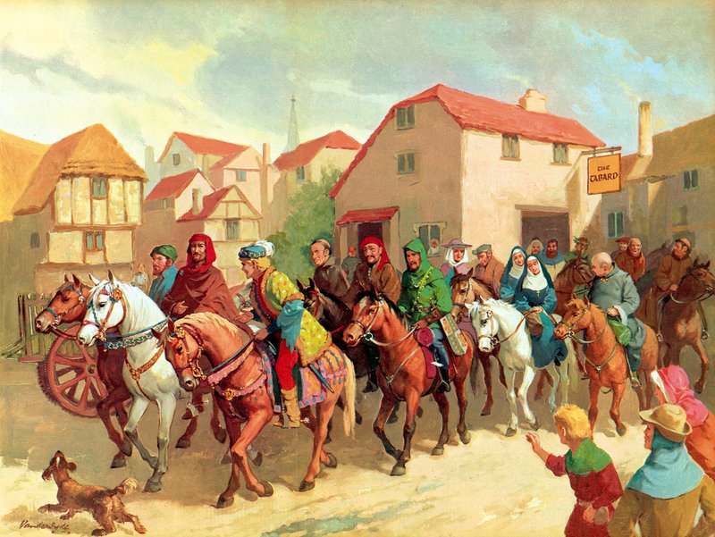 Os peregrinos de Chaucer de Gerritt Vandersyde