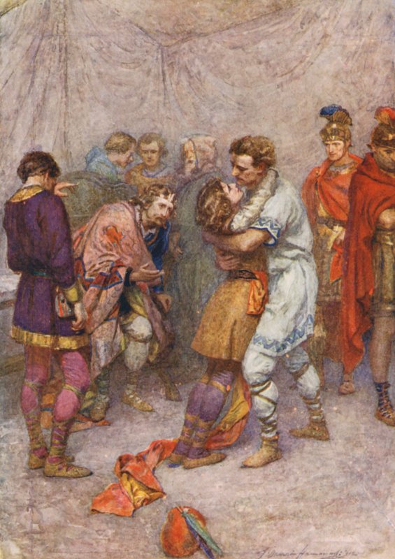 Shakespeare, Cymbeline (litografia a cores) de Gertrude E. Demain (after) Hammond
