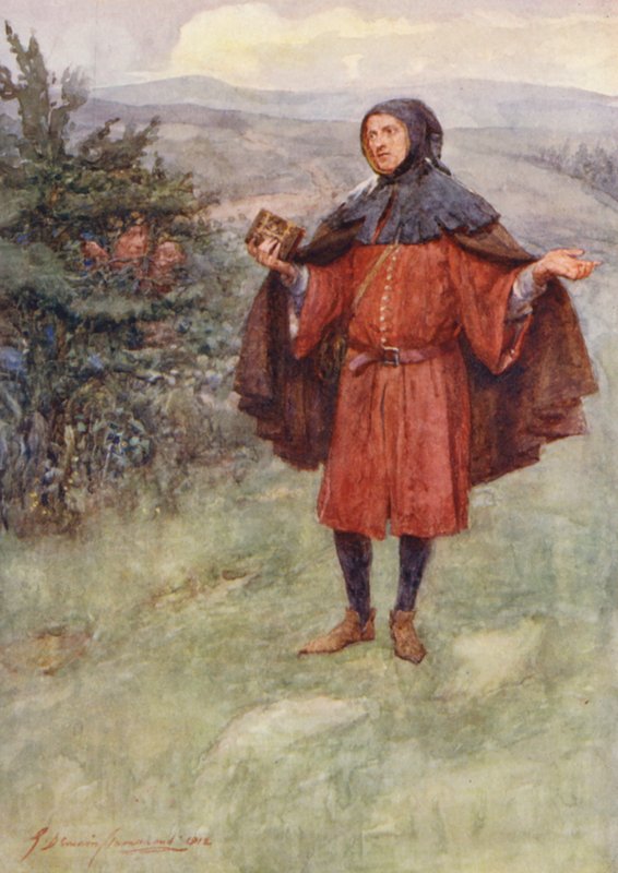 Shakespeare, Rei Henrique VI (litografia a cores) de Gertrude E. Demain (after) Hammond