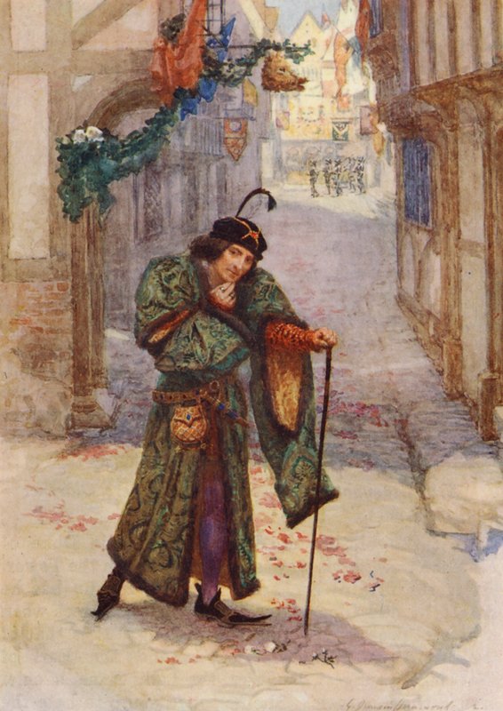 A peça de William Shakespeare: Ricardo III (litografia a cores) de Gertrude E. Demain (after) Hammond
