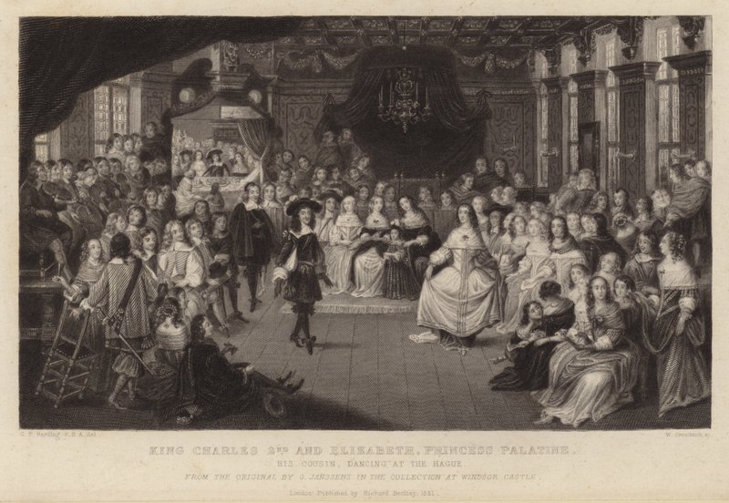 Rei Carlos II e Isabel, Princesa Palatina de Gheerart Janssen