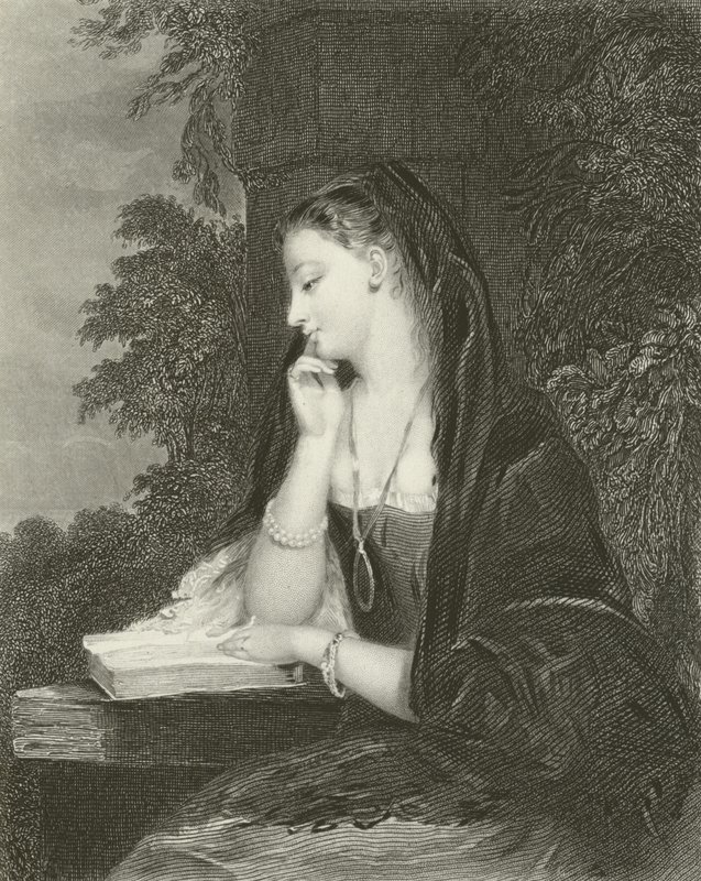 Meditação solteira de Gilbert Stuart Newton