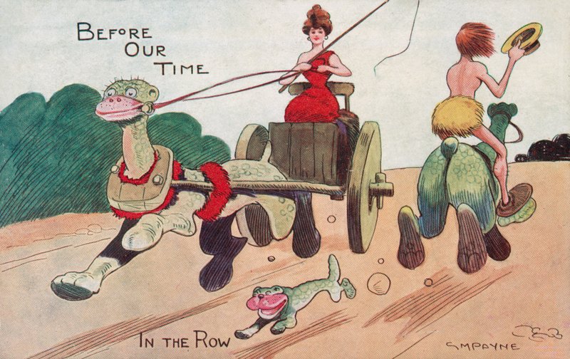 Na fila (cor litho) de Gilbert Morris Payne