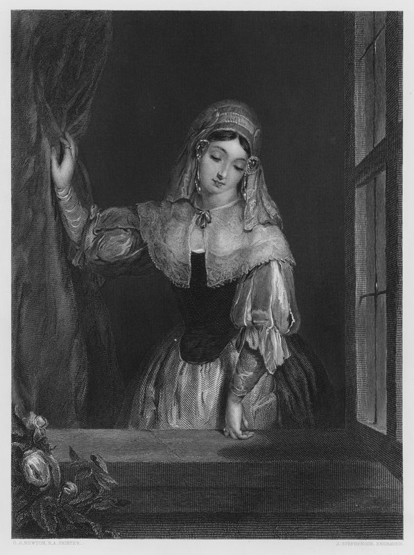 O Casamento, a partir da foto na Galeria Vernon (gravação) de Gilbert Stuart (after) Newton