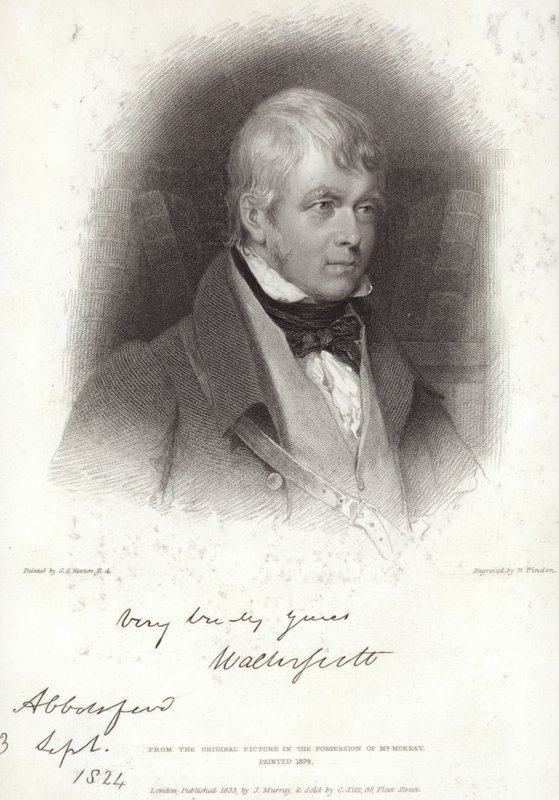 Retrato de sir walter scott de Gilbert Stuart Newton