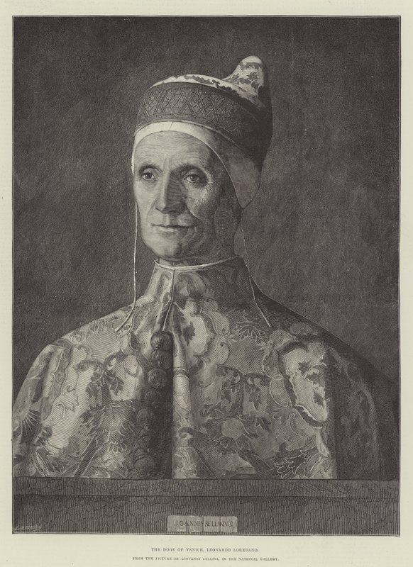 O Doge de Veneza, Leonardo Loredano, na National Gallery de Giovanni Bellini