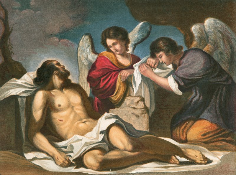 Cristo sepultado de Giovanni Francesco Barbieri