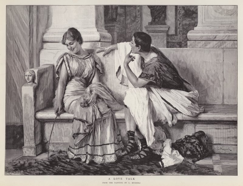 Uma Conversa de Amor (litho) de Giovanni Muzzioli