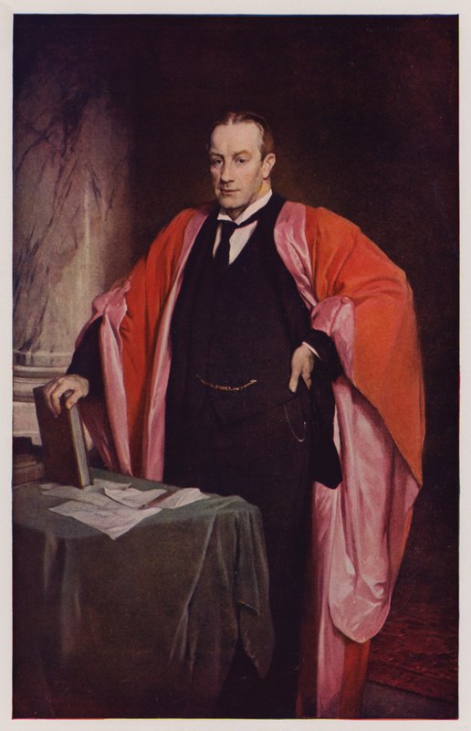 Stanley Baldwin, político e primeiro-ministro britânico (litografia a cores) de Glyn Warren Philpot