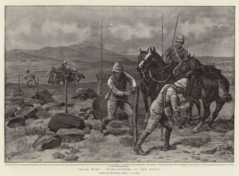 Fio de Ware, cortadores de fio para a frente de Godfrey Douglas Giles