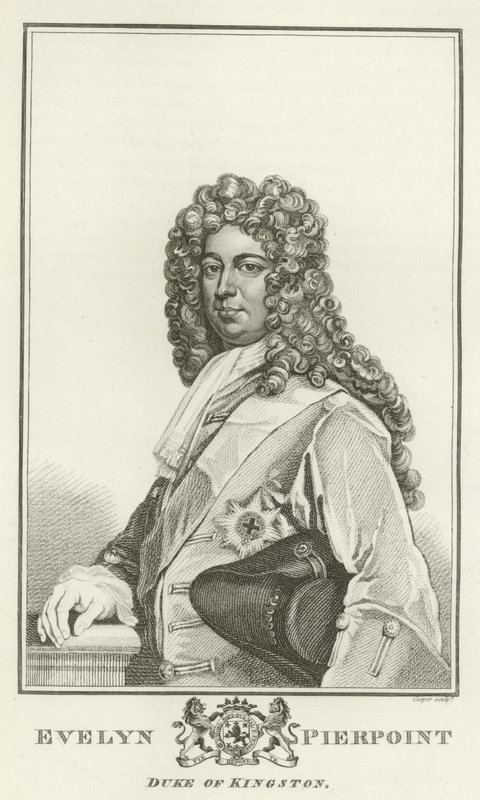 Evelyn Pierpoint, Duque de Kingston de Godfrey Kneller