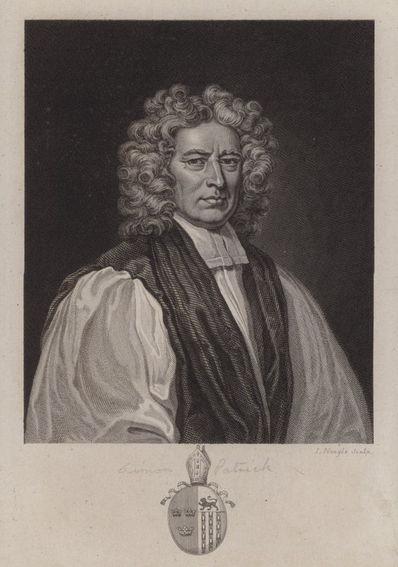 Simon Patrick, Bispo de Ely (gravura) de Godfrey (after) Kneller