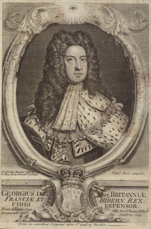 Rei George I da Grã-Bretanha e Irlanda de Godfrey Kneller