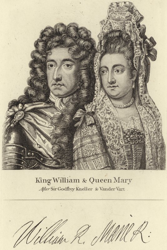 Rei, william, e, rainha, mary de Godfrey Kneller
