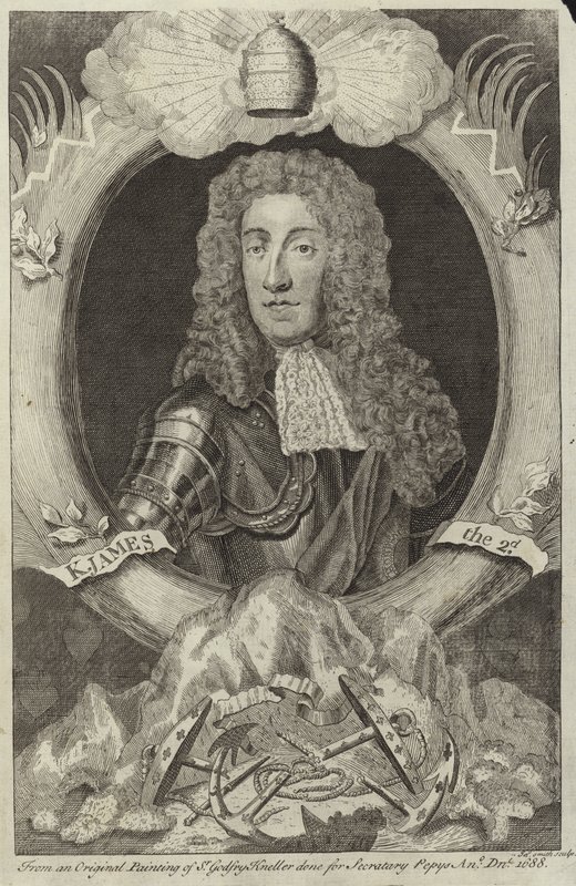 Retrato de James II da Inglaterra e Irlanda de Godfrey Kneller