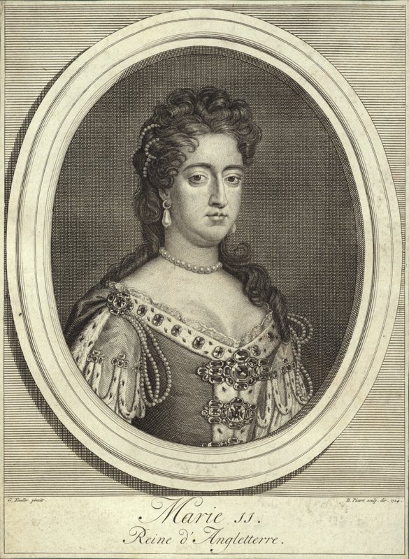 Retrato da Rainha Maria II da Inglaterra, Escócia e Irlanda de Godfrey Kneller