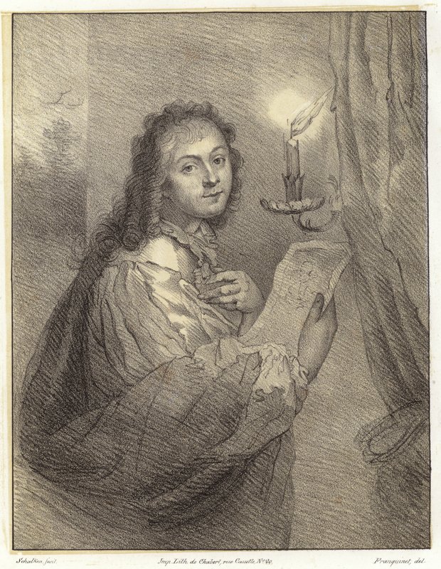 Mulher, com, vela de Godfried after Schalken or Schalcken