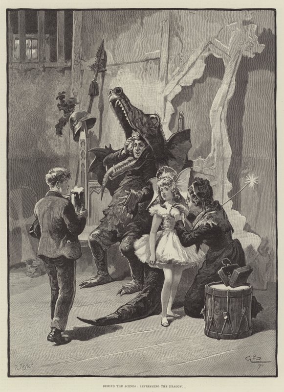 Nos bastidores, refrescando o dragão de Gordon Frederick Browne