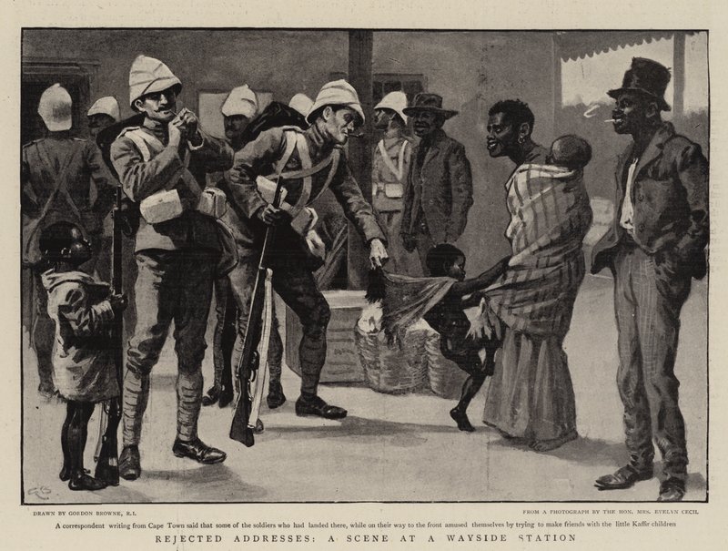 Endereços rejeitados, uma cena em uma estação Wayside de Gordon Frederick Browne