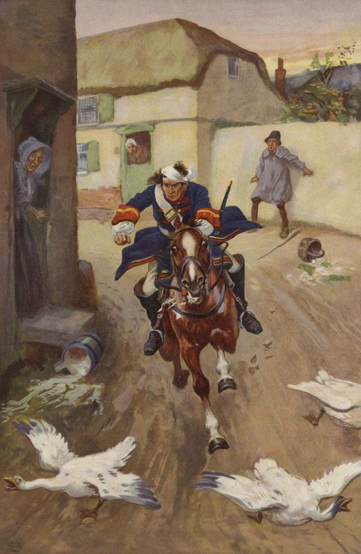Vôo (cor litho) de Gordon Frederick (after) Browne