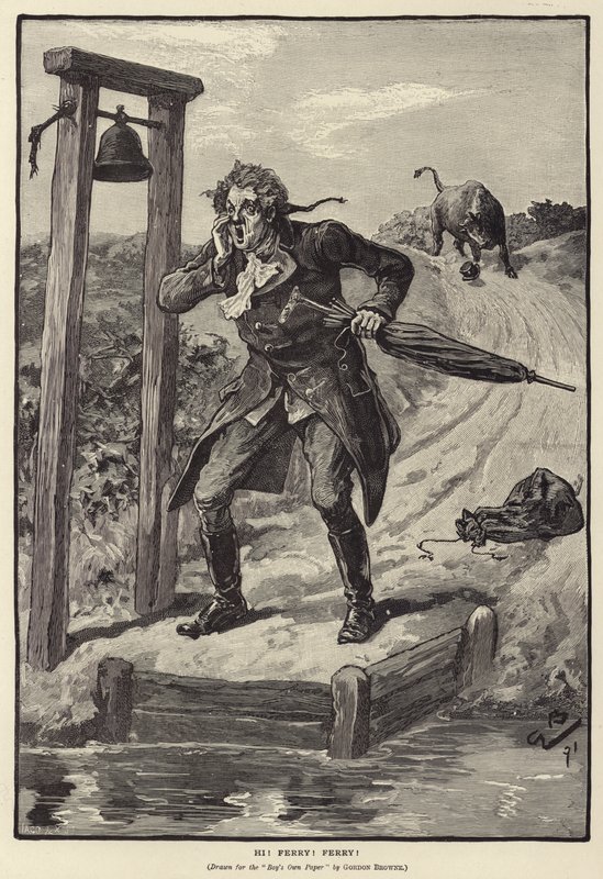 Olá! Ferry! Ferry! (gravura) de Gordon Frederick (after) Browne
