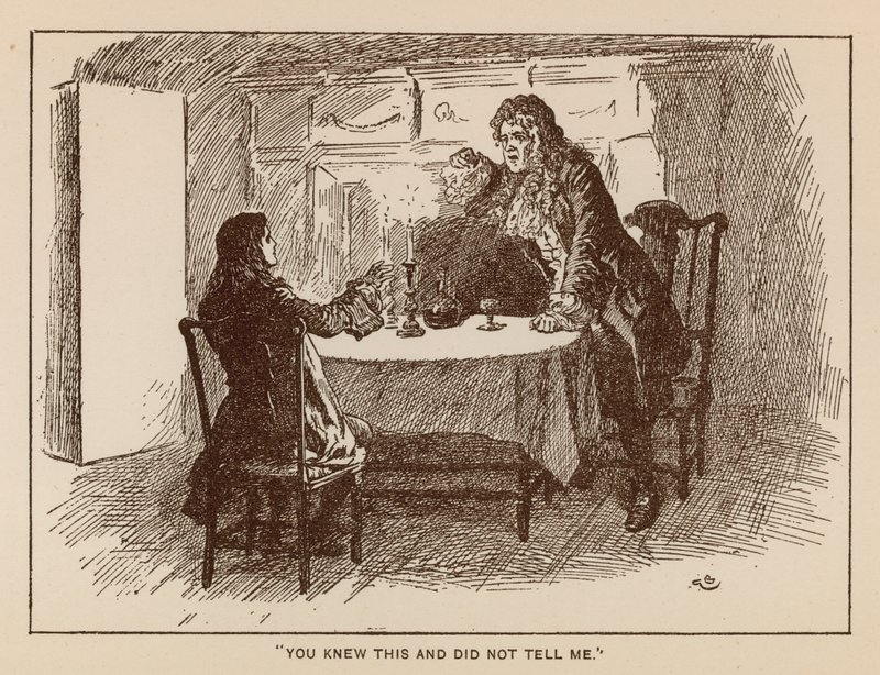 Ilustração para A História de Henry Esmond por Thackeray (litho) de Gordon Frederick (after) Browne