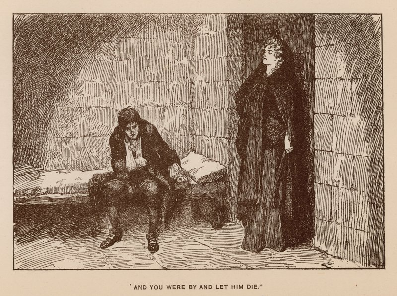Ilustração para A História de Henry Esmond por Thackeray (litho) de Gordon Frederick (after) Browne