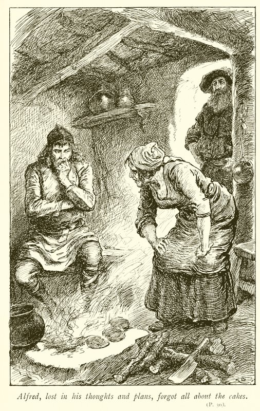 Alfred queimando os bolos de Gordon Frederick Browne