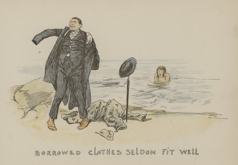 Roupas emprestadas raramente se encaixam bem de Gordon Frederick Browne