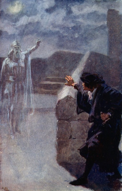 Hamlet vê o fantasma de seu pai de Gordon Frederick Browne