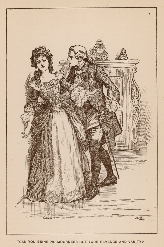 Ilustração para a história de Henry Esmond por Thackeray de Gordon Frederick Browne