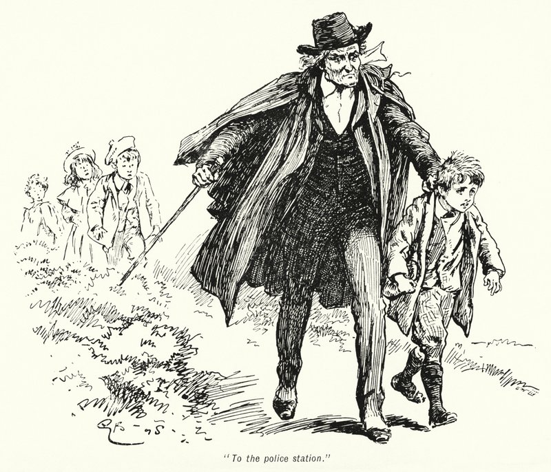 Ilustração para The Story of the Treasure Seekers de E Nesbit (litho) de Gordon Frederick Browne