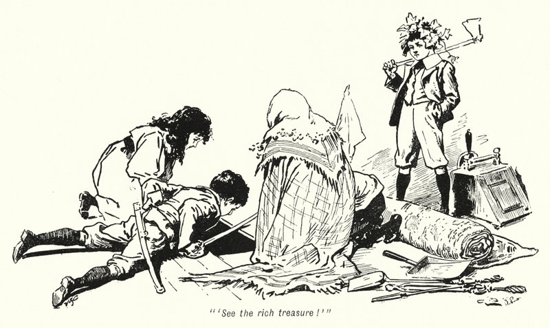 Ilustração para The Story of the Treasure Seekers de E Nesbit (litho) de Gordon Frederick Browne