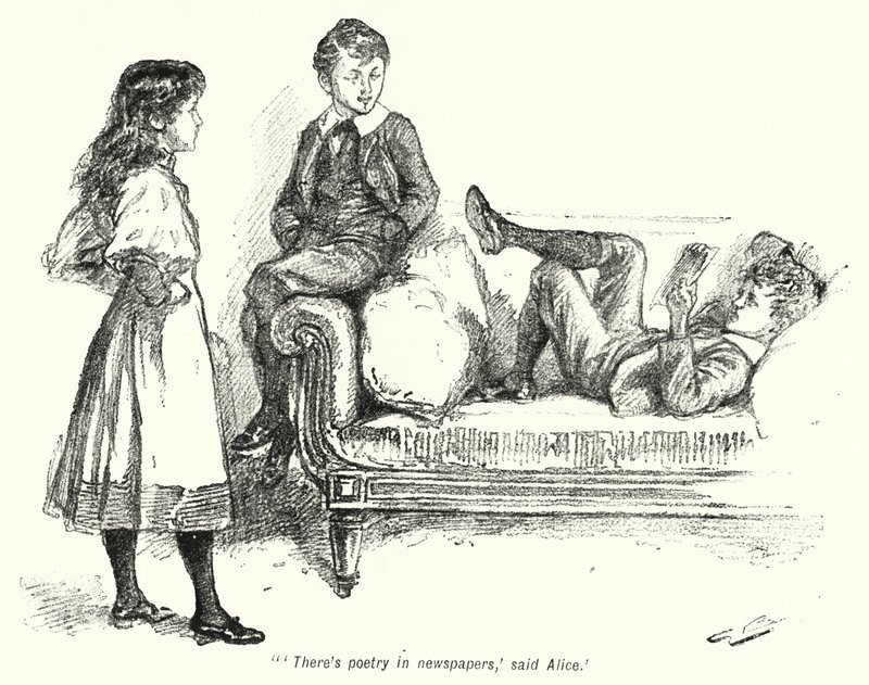 Ilustração para The Story of the Treasure Seekers de E Nesbit (litho) de Gordon Frederick Browne