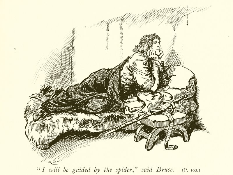 Robert Bruce e a aranha de Gordon Frederick Browne