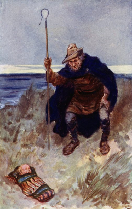 O bebê abandonado foi encontrado por um pastor de Gordon Frederick Browne