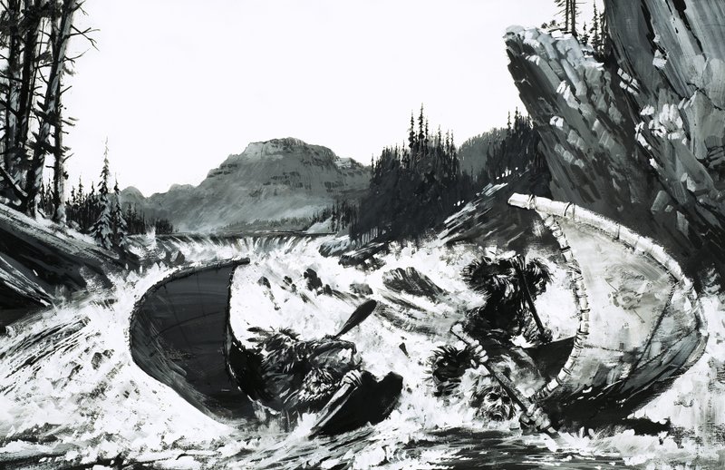 Alexander Mackenzie inicia a sua missão de encontrar uma rota para atravessar o Canadá com uma viagem pelo rio de arrepiar os cabelos de Graham Coton