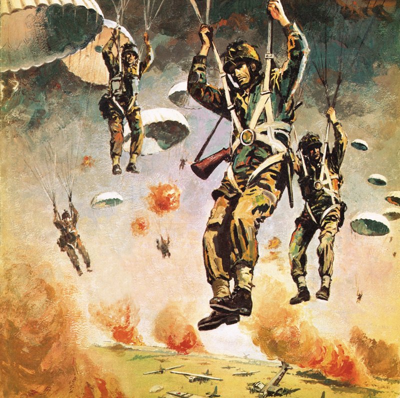 A 1ª Divisão Aerotransportada britânica cai em Arnhem a 17 de setembro de Graham Coton