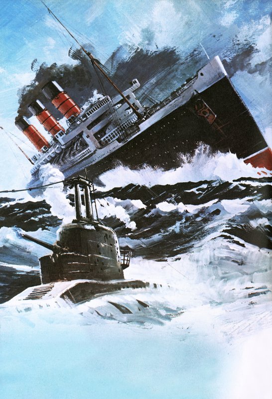 Navio e submarino de Graham Coton