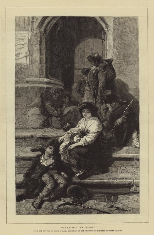 Alms-Day in Rome de Guido Bach