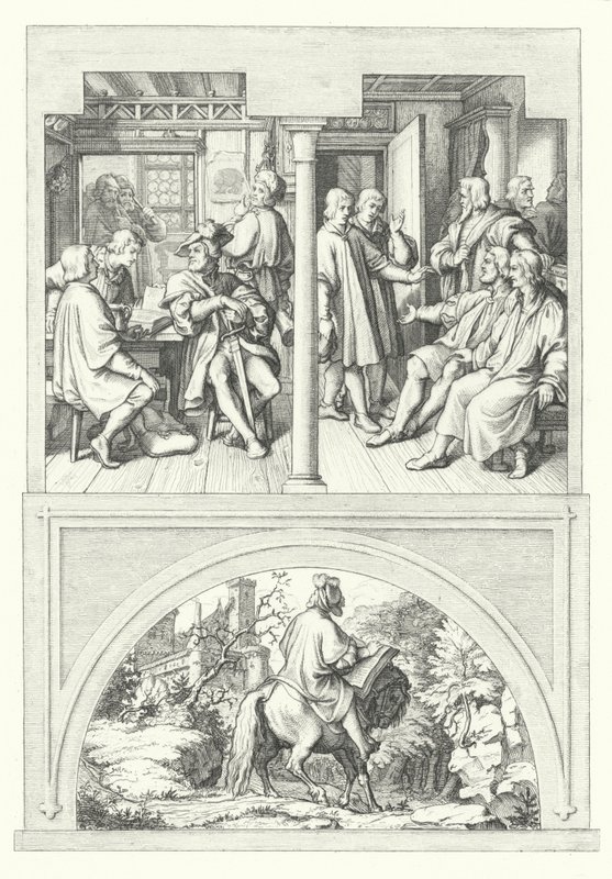 Cenas da vida de Martinho Lutero (gravura) de Gustav Ferdinand Leopold Konig