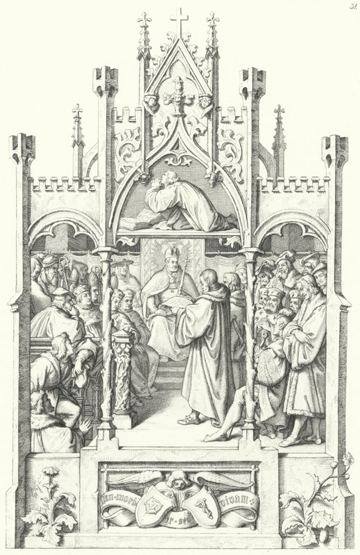 Cenas da vida de Martinho Lutero (gravura) de Gustav Ferdinand Leopold Konig
