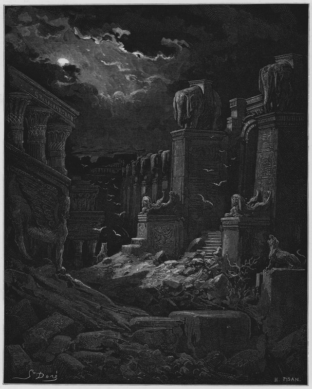 Gustave Dore Bible: Babilônia caída de Gustave Dore