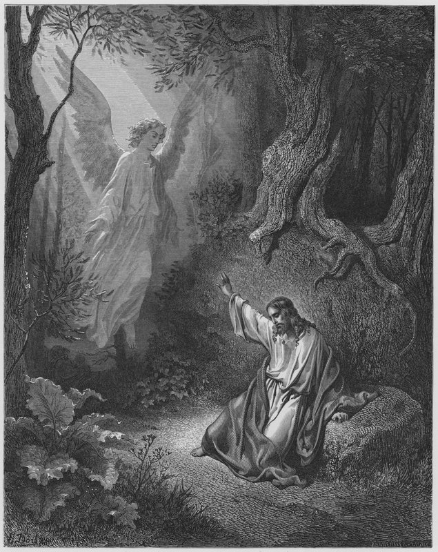 Gustave Dore Bible: Cristo no jardim de Gustave Dore