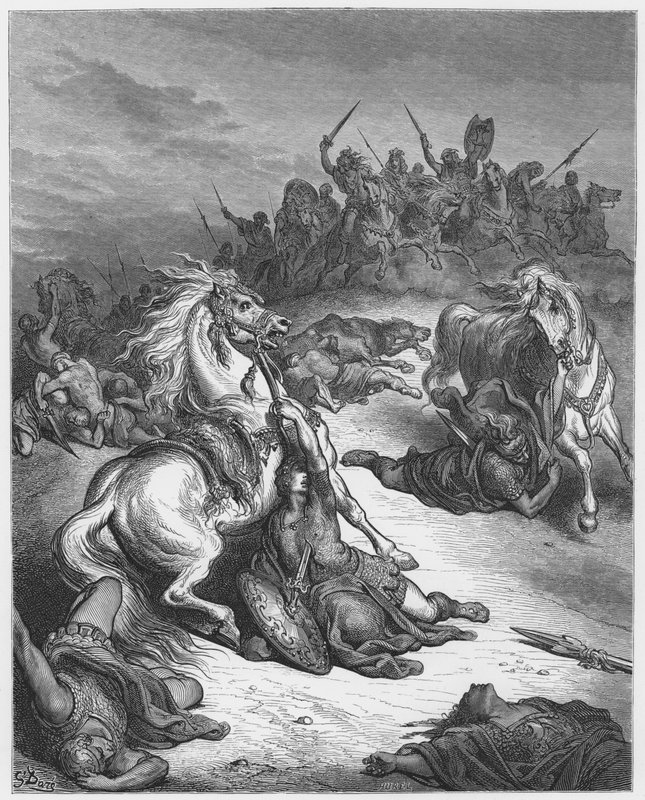 Gustave Dore Bible: Morte de Saul de Gustave Dore