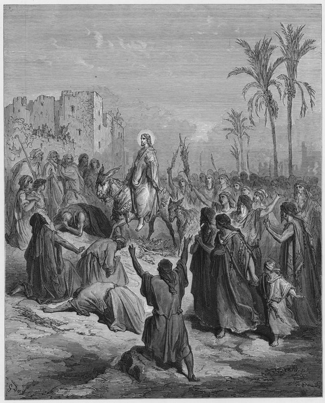 Gustave Dore Bible: Entrada de Jesus em Jerusalém de Gustave Dore